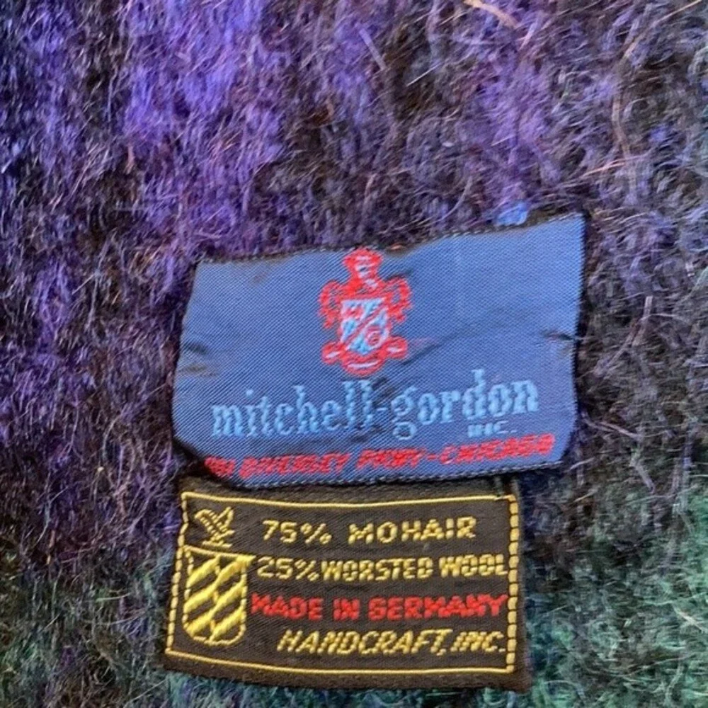 Mitchell-Gordon vintage mohair scarf